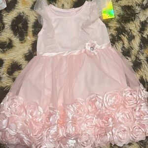 Pink Sleeveless Ruffle Dress for baby girl